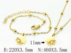 HY Wholesale Stainless Steel 316L Necklaces Bracelets Sets-HY91S1204HIX