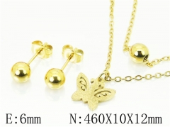 HY Wholesale Jewelry 316L Stainless Steel Earrings Necklace Jewelry Set-HY91S1330OE