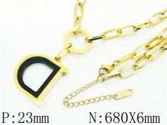 HY Wholesale Necklaces Stainless Steel 316L Jewelry Necklaces-HY09N1286HIW