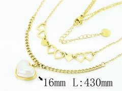 HY Wholesale Necklaces Stainless Steel 316L Jewelry Necklaces-HY32N0657HHD