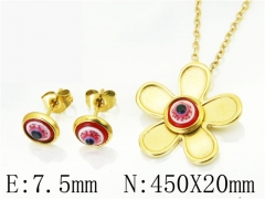 HY Wholesale Jewelry 316L Stainless Steel Earrings Necklace Jewelry Set-HY12S1269ML