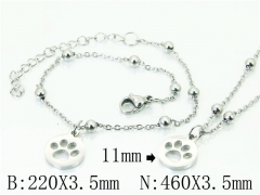 HY Wholesale Stainless Steel 316L Necklaces Bracelets Sets-HY91S1235HFF