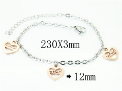 HY Wholesale Bracelets 316L Stainless Steel Jewelry Bracelets-HY91B0301OLE