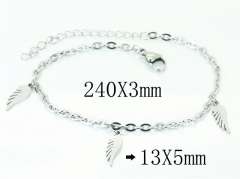 HY Wholesale Bracelets 316L Stainless Steel Jewelry Bracelets-HY91B0235NLD