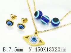 HY Wholesale Jewelry 316L Stainless Steel Earrings Necklace Jewelry Set-HY12S1256OE