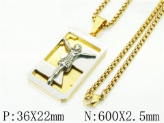 HY Wholesale Necklaces Stainless Steel 316L Jewelry Necklaces-HY09N1296HMS