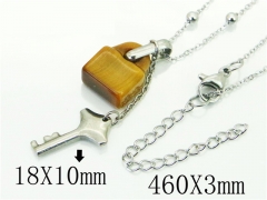 HY Wholesale Necklaces Stainless Steel 316L Jewelry Necklaces-HY92N0414HIU
