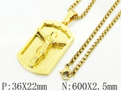 HY Wholesale Necklaces Stainless Steel 316L Jewelry Necklaces-HY09N1304HMA