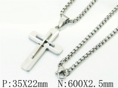 HY Wholesale Necklaces Stainless Steel 316L Jewelry Necklaces-HY09N1333PA