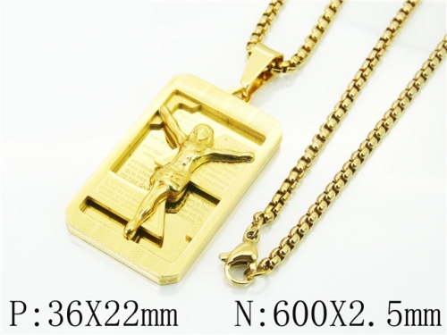 HY Wholesale Necklaces Stainless Steel 316L Jewelry Necklaces-HY09N1295HMR