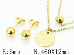 HY Wholesale Jewelry 316L Stainless Steel Earrings Necklace Jewelry Set-HY91S1342OT
