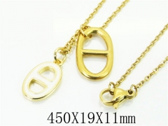 HY Wholesale Necklaces Stainless Steel 316L Jewelry Necklaces-HY21N0109HIV