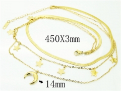 HY Wholesale Necklaces Stainless Steel 316L Jewelry Necklaces-HY32N0641HKS