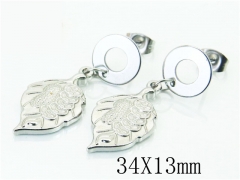 HY Wholesale Earrings 316L Stainless Steel Earrings-HY91E0352LR