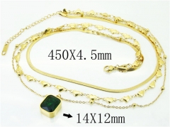 HY Wholesale Necklaces Stainless Steel 316L Jewelry Necklaces-HY32N0642HKS