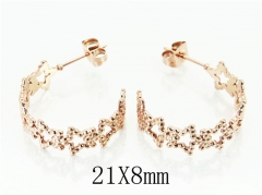 HY Wholesale Earrings 316L Stainless Steel Earrings-HY70E0906LB