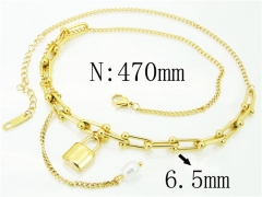 HY Wholesale Necklaces Stainless Steel 316L Jewelry Necklaces-HY32N0628HHD