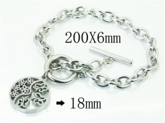 HY Wholesale Bracelets 316L Stainless Steel Jewelry Bracelets-HY91B0164NLT