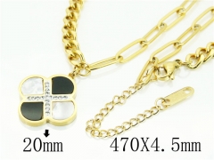 HY Wholesale Necklaces Stainless Steel 316L Jewelry Necklaces-HY80N0570NL