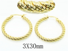 HY Wholesale Earrings 316L Stainless Steel Earrings-HY64E0483ME