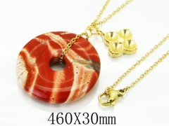HY Wholesale Necklaces Stainless Steel 316L Jewelry Necklaces-HY92N0367HLB