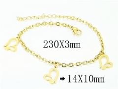 HY Wholesale Bracelets 316L Stainless Steel Jewelry Bracelets-HY91B0273PW