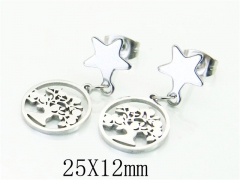 HY Wholesale Earrings 316L Stainless Steel Earrings-HY91E0382LX