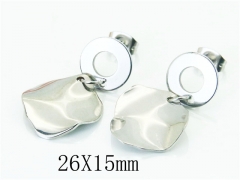 HY Wholesale Earrings 316L Stainless Steel Earrings-HY91E0354LW