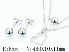 HY Wholesale Jewelry 316L Stainless Steel Earrings Necklace Jewelry Set-HY91S1264MQ
