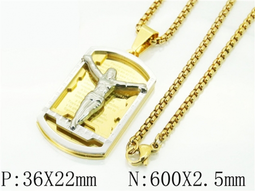 HY Wholesale Necklaces Stainless Steel 316L Jewelry Necklaces-HY09N1293HME