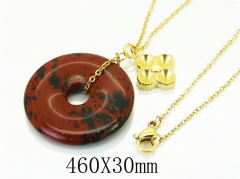 HY Wholesale Necklaces Stainless Steel 316L Jewelry Necklaces-HY92N0372HLU