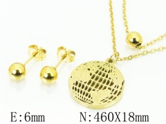HY Wholesale Jewelry 316L Stainless Steel Earrings Necklace Jewelry Set-HY91S1314PX