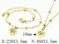 HY Wholesale Stainless Steel 316L Necklaces Bracelets Sets-HY91S1222HID