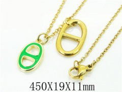 HY Wholesale Necklaces Stainless Steel 316L Jewelry Necklaces-HY21N0107HIS
