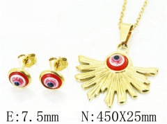 HY Wholesale Jewelry 316L Stainless Steel Earrings Necklace Jewelry Set-HY12S1209MLZ