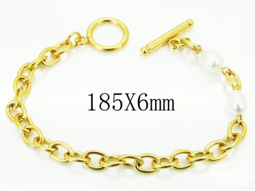 HY Wholesale Bracelets 316L Stainless Steel Jewelry Bracelets-HY06B0100OQ