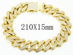 HY Wholesale Bracelets 316L Stainless Steel Jewelry Bracelets-HY13B0010LLC