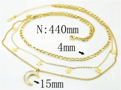 HY Wholesale Necklaces Stainless Steel 316L Jewelry Necklaces-HY32N0631HKT