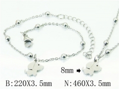 HY Wholesale Stainless Steel 316L Necklaces Bracelets Sets-HY91S1226HVV