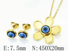 HY Wholesale Jewelry 316L Stainless Steel Earrings Necklace Jewelry Set-HY12S1268ML