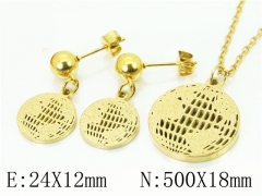 HY Wholesale Jewelry 316L Stainless Steel Earrings Necklace Jewelry Set-HY91S1351HHQ