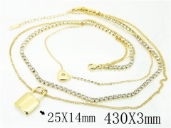 HY Wholesale Necklaces Stainless Steel 316L Jewelry Necklaces-HY32N0643HLW