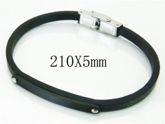 HY Wholesale Bracelets 316L Stainless Steel And Leather Jewelry Bracelets-HY23B0201PW