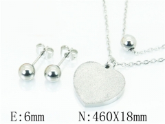HY Wholesale Jewelry 316L Stainless Steel Earrings Necklace Jewelry Set-HY91S1250NU