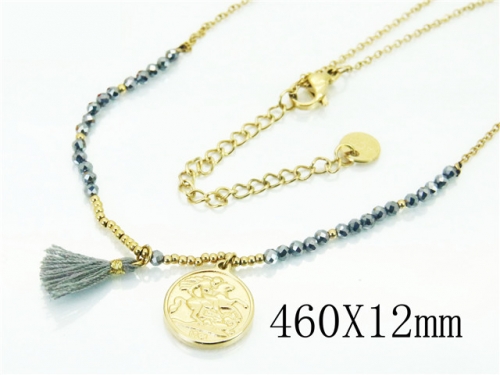 HY Wholesale Necklaces Stainless Steel 316L Jewelry Necklaces-HY56N0051HIL