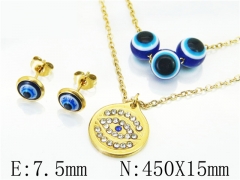 HY Wholesale Jewelry 316L Stainless Steel Earrings Necklace Jewelry Set-HY12S1263OQ