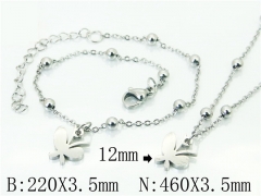 HY Wholesale Stainless Steel 316L Necklaces Bracelets Sets-HY91S1238HAA