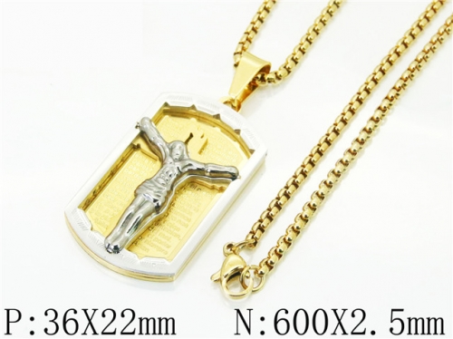 HY Wholesale Necklaces Stainless Steel 316L Jewelry Necklaces-HY09N1305HMD