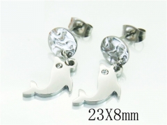 HY Wholesale Earrings 316L Stainless Steel Earrings-HY91E0386ME