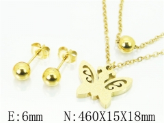 HY Wholesale Jewelry 316L Stainless Steel Earrings Necklace Jewelry Set-HY91S1317PF